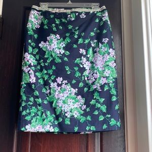 The Oprah Collection for Talbots. Floral pattern pencil skirt- size 6